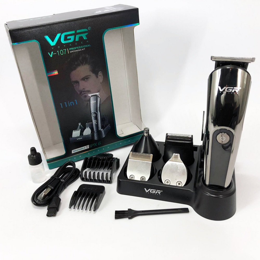 Профессиональная машинка для стрижки волос и бороды VGR, Домашние машинки для стрижки JV-75 Львов - изображение 20