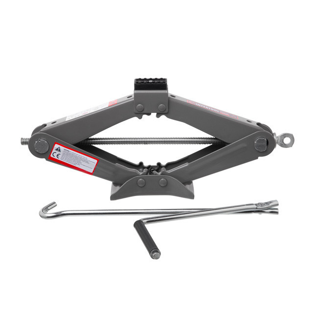 Домкрат INTERTOOL GT0182, механічний ромбоподібний 1,5т., гумовий упор., 90-370 мм, швидкий підйом і стабільність Львів - фото 1