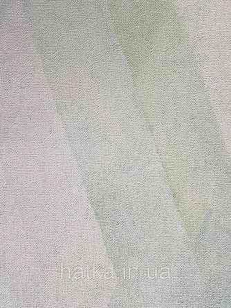 Шпалери вінілові на флізелін Marburg Shades смуги зигзаг розмиті з ефектом старіння сині бірюзові білі Київ