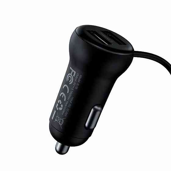 FM трансмиттер модулятор Baseus S-16 Bluetooth FM Launcher 2 USB CCTM-E01 (Черный) Николаев