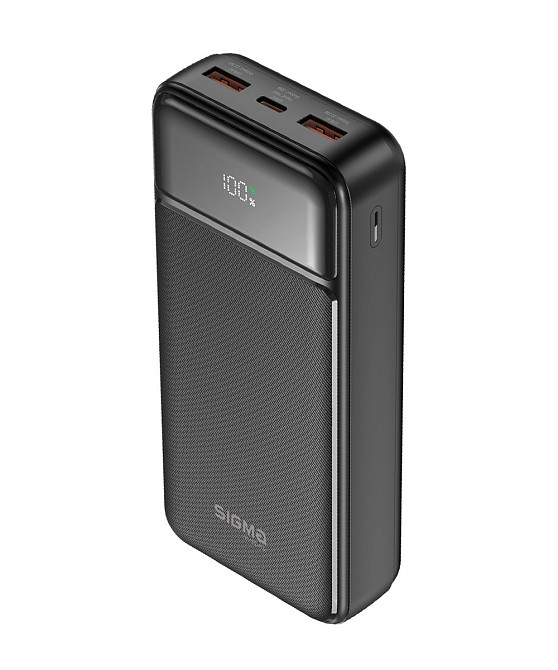 Універсальна мобільна батарея Sigma mobile XPower SI20A4QL 20000mAh Black (4827798799710) Чорний Харьков - изображение 2