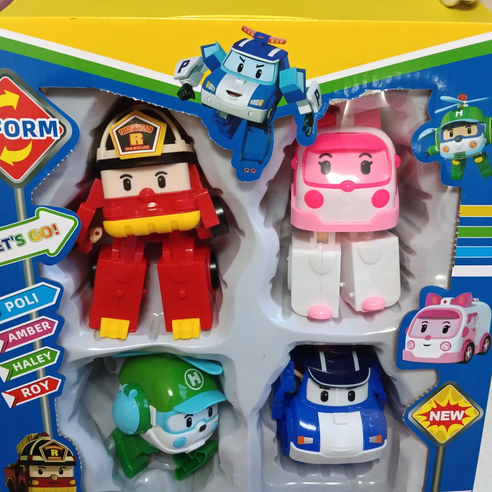 Дитячий ігровий набір фігурок Robocar Poli Машинки-трансформери Робокар Полі Київ - фото 1
