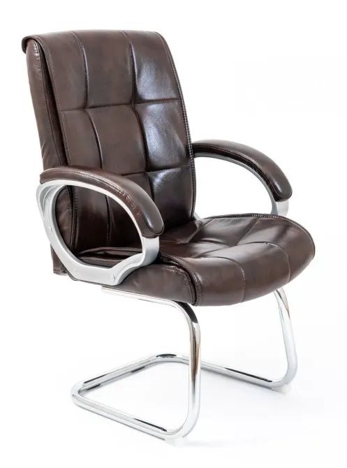 Офісне Конференційне Крісло Richman Arizona Titan Dark Brown Хром CF Коричневий Київ - фото 1