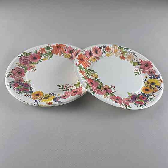 Тарелка бумажная 23см