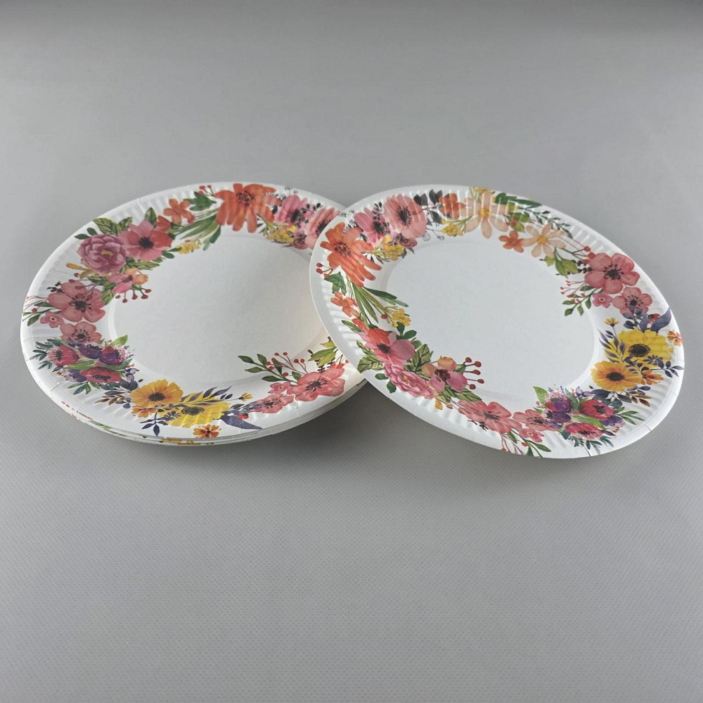 Тарелка бумажная 23см