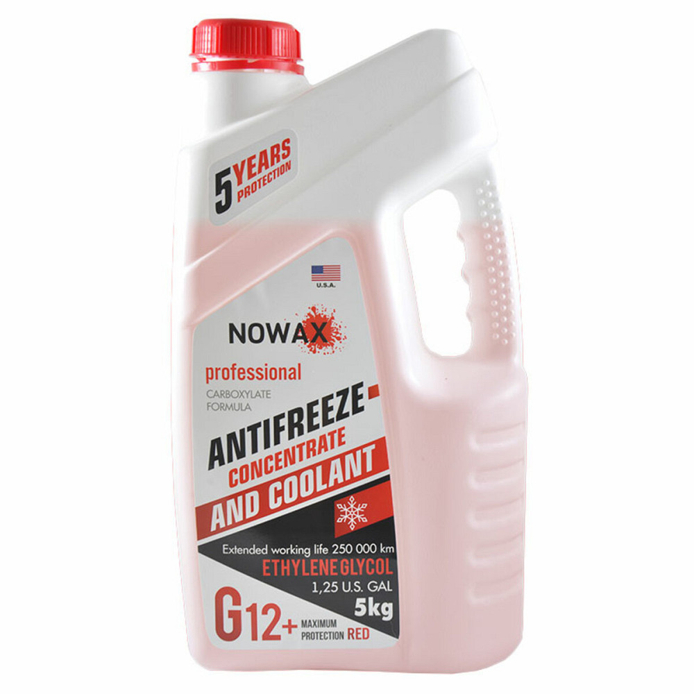 Антифриз NOWAX RED G12 концентрат (червоний) 5кг Київ - фото 1