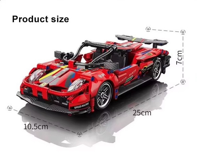 Конструктор Lele Brother Ferrari 488 GTE, 513 деталей совместимый с lego лего Киев - изображение 3