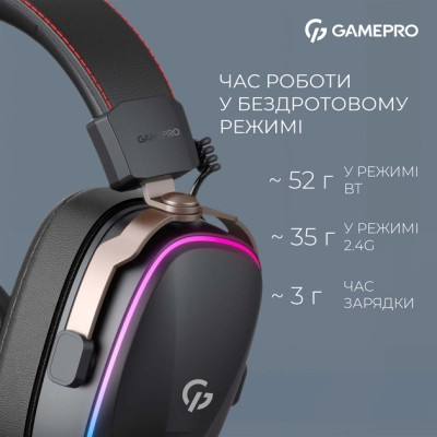 Навушники GamePro Asgard Valkyria RGB Tri-Mod (HSW249B) Вінниця - фото 11