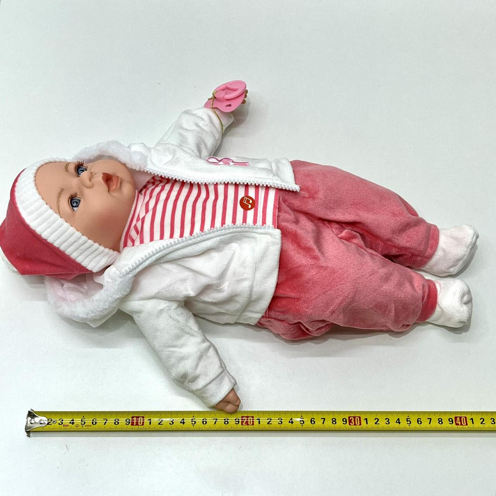 Лялька-пупс м'яконабивна з соскою та звуковими ефектами укр мова 42см Вид 5 (M 5919 I UA) Чернігів - фото 9