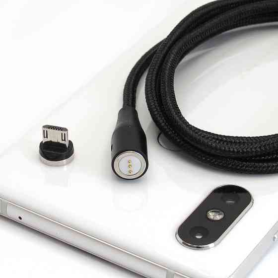 Магнітний MicroUsb кабель Topk 1 м Black Київ