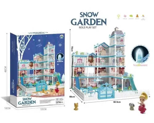 Детская игрушка Кукольный домик Snow Garden 556-66, 2 этажа, 72 детали, в коробке Коломыя