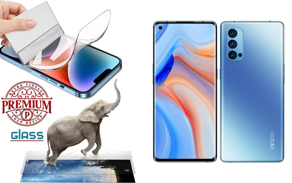 Полиуретановая пленка OPPO Reno 4 Pro, Premium, толщина 0,2 мм Киев - изображение 1