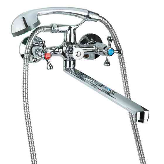 Змішувач VN 1/2" для ванни гусак прямий 350 мм дивертор вбудований картриджний TAU VN-2C260C (9885210) Київ