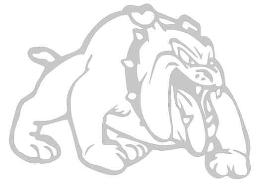 Наклейка декор DOG (12x9см, біла, права)_ Мукачево