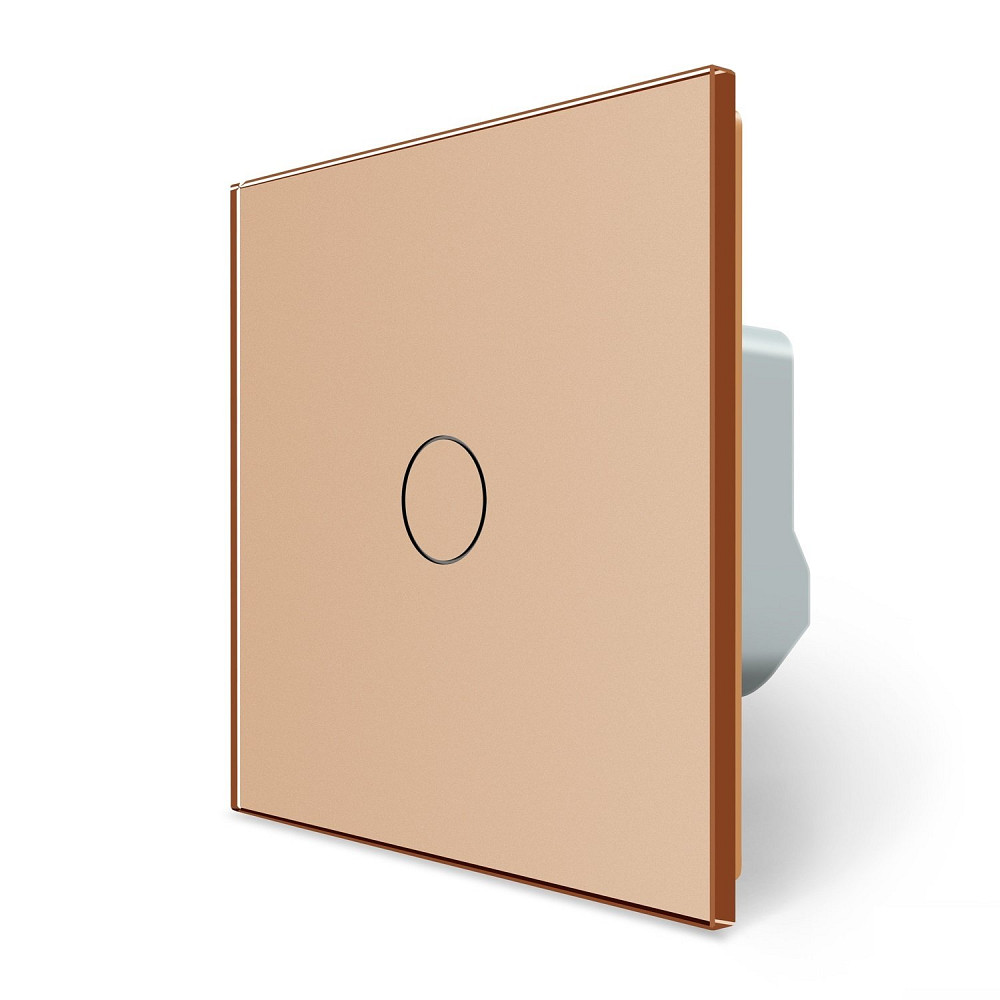 LIVOLO Розумний сенсорний Wi-Fi прохідний/перехресний вимикач 1 сенсор Livolo золотий скло (VL- Коломия - фото 6