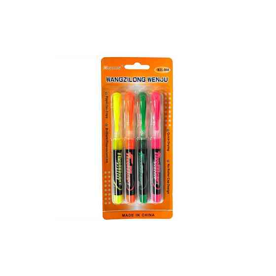 Текстовыделители 4 цвета 866-4 ширина линии 1-4 мм Винница