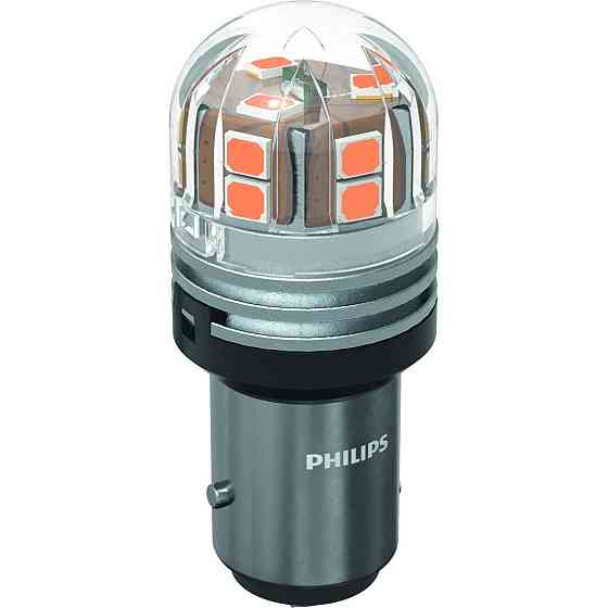 Комплект світлодіодних ламп PHILIPS 11499AU70X2 PY21/5W LED Ultinon Pro7000 BAY15d AMBER 12/24V Харків