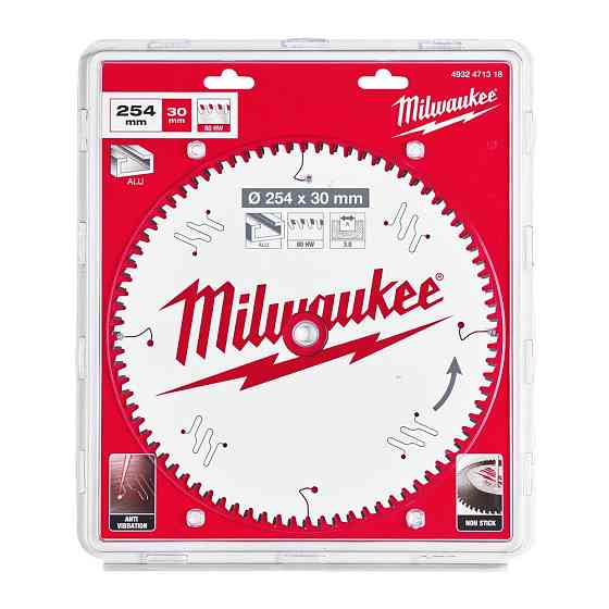 Диск пиляльний PFTE MILWAUKEE, O254/30мм, 80 зуб. Одеса