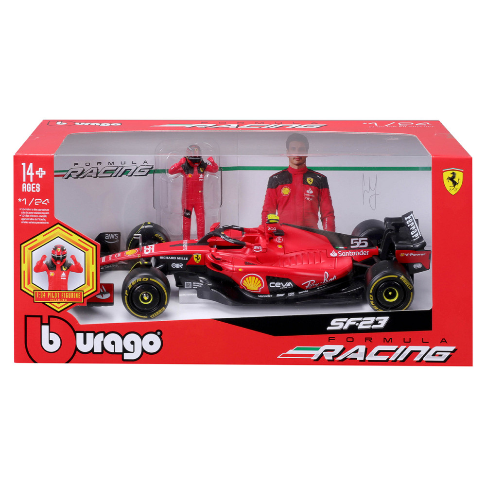 Автомодель з фігуркою - Ferrari SF-23 (1:24) Дніпро - фото 2