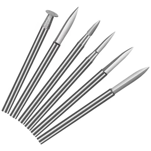 Набор фрез по дереву 6шт, хвостовик 3мм, для гравера, сталь в кейсе Винница - изображение 3