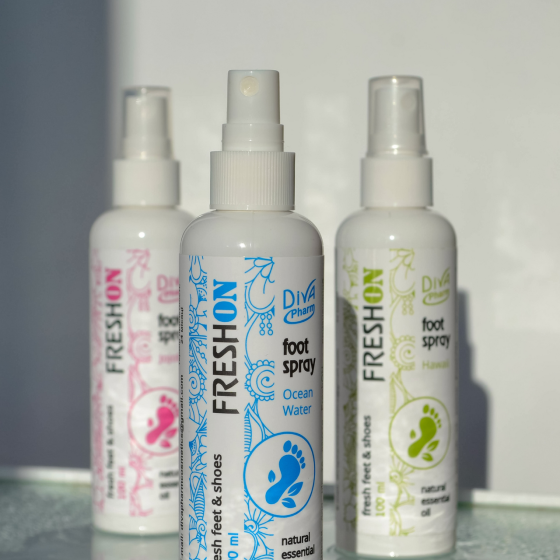 Спрей від гіпергідрозу (пітливості) для ніг та взуття з фарнезолом  FreshON  Hawaii (DivaPharm) 100 мл. Харків