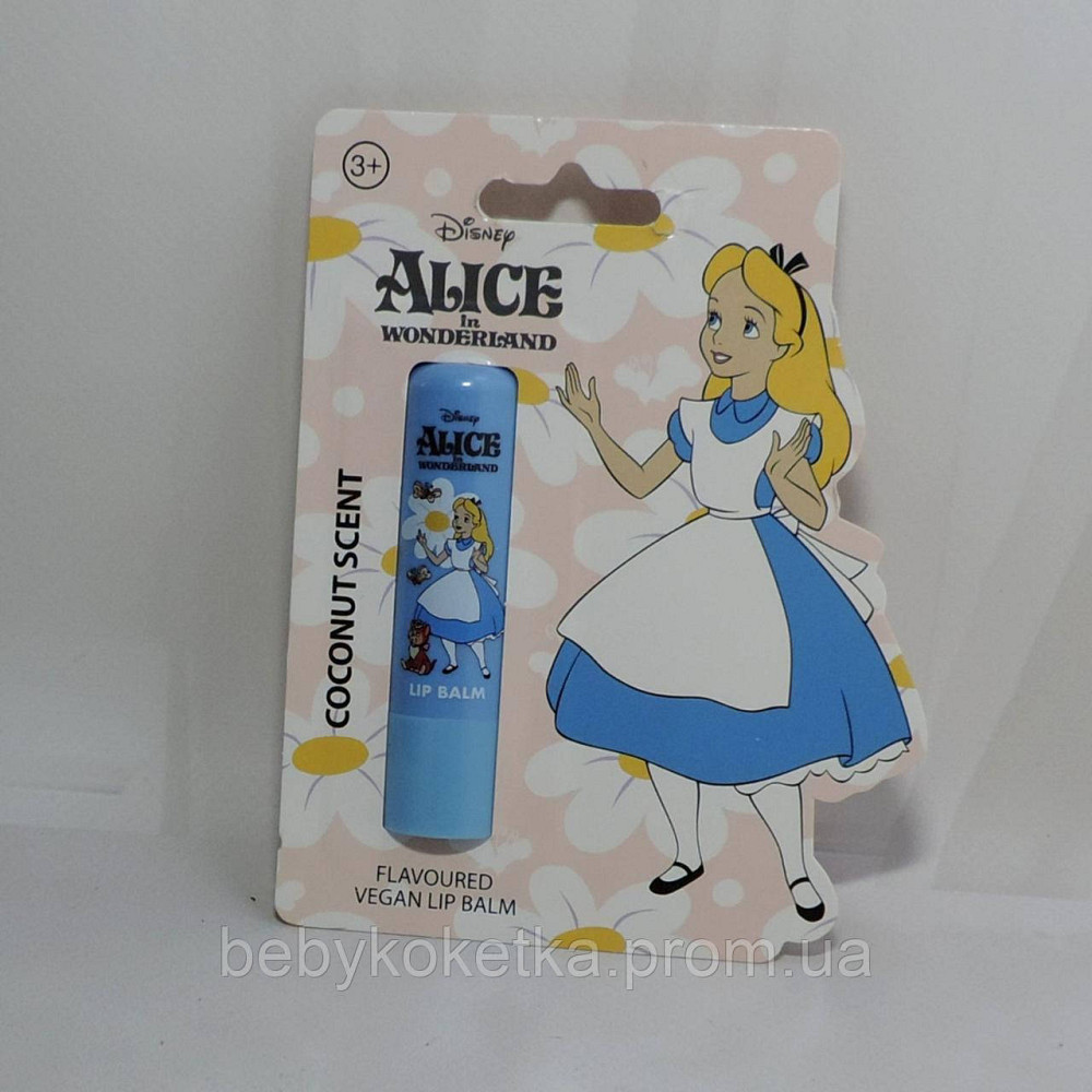 Дитячий бальзам для губ з ароматом кокоса Disney Alise in Wonderland Coconut scent 4.3 Львів - фото 1