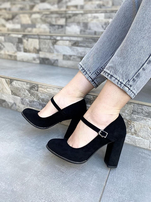 Туфлі жіночі STILLETA чорні еко-замша каблук 9см 36р (A087B-M1373-1) Коломыя - изображение 7