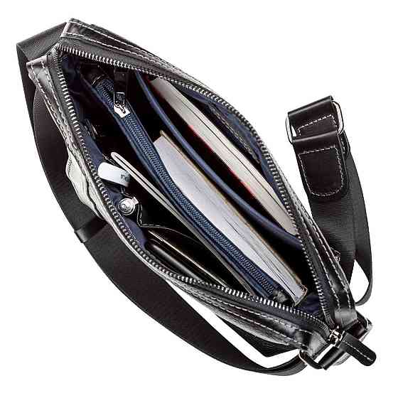 Сумка мужская кожаная Черная (SHVIGEL) Киев