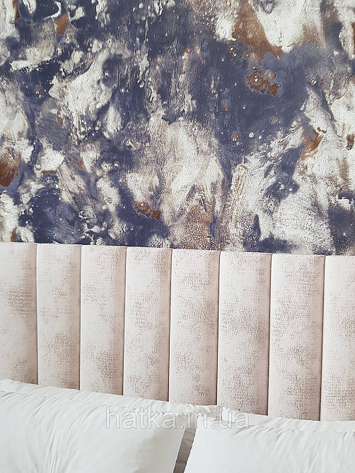 Шпалери вінілові на флізеліні метрові Sintra Edelina абстракція космос чорні сірі золотисті структурні 3д Київ - фото 1