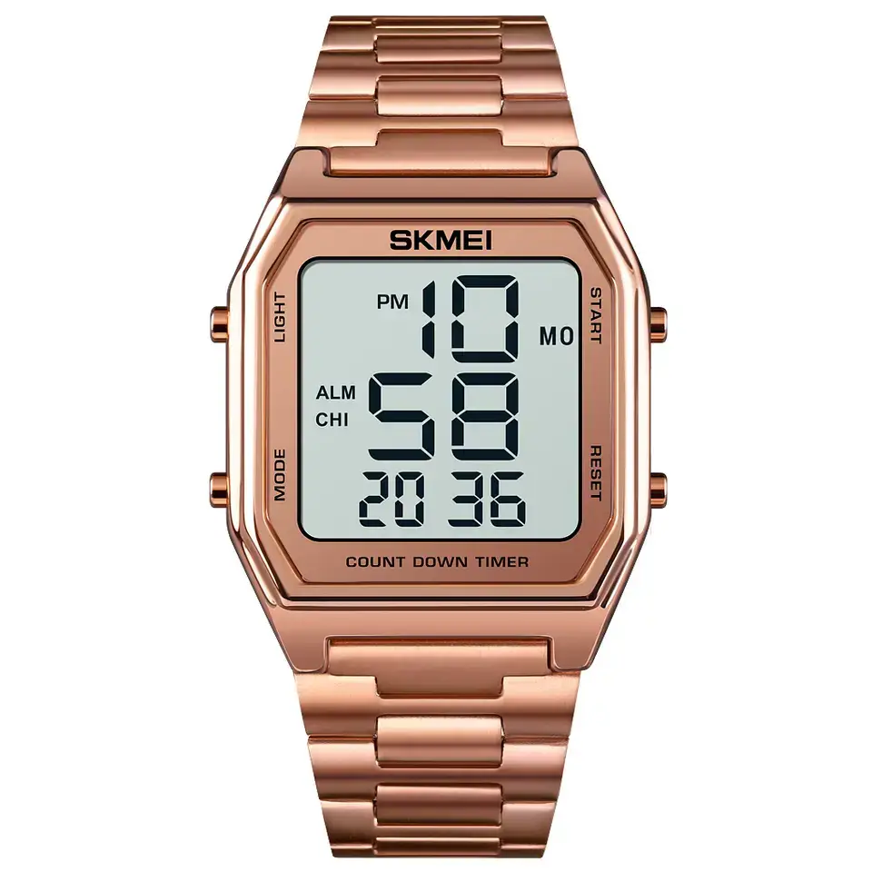 Чоловічий наручний годинник Skmei 1735 (Рожеве золото) Вінниця - фото 2