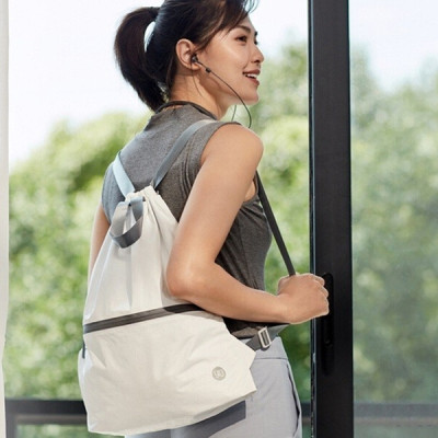 Рюкзак туристичний Xiaomi RunMi 90 Points Lightweight Urban Drawstring Backpack White (6972125146168) Вінниця - фото 4