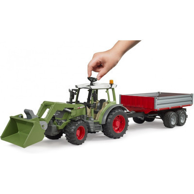 Спецтехніка Bruder Трактор Fendt Vario 211 з переднім навантажувачем та причепом (02182) Вінниця - фото 4