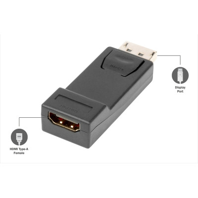 Перехідник DisplayPort M to HDMI F V1.1 Full HD Digitus (AK-340602-000-S) Вінниця - фото 6