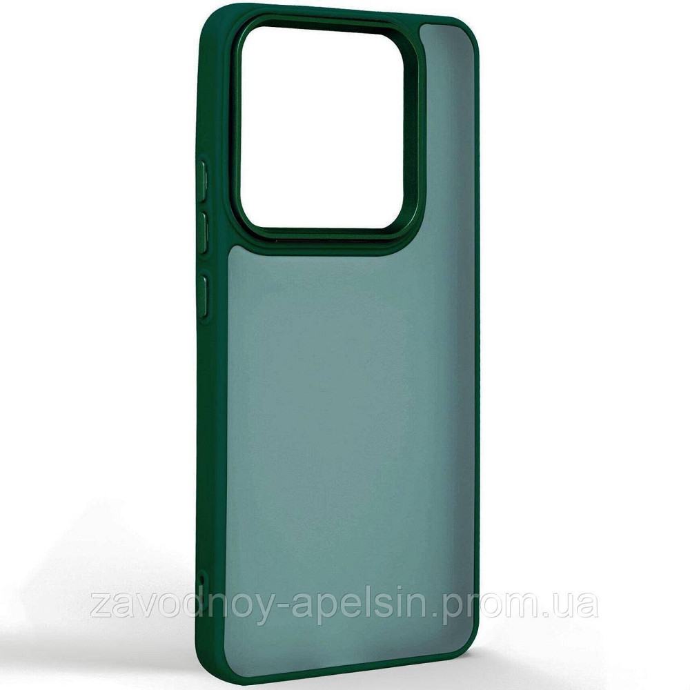 Xiaomi Redmi Note 14 5G Чохол матовий TPU+PC (зелений) Одеса - фото 1