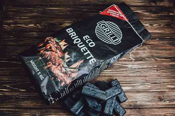 Деревно-вугільний екобрикет 5кг GRILLI 77777 Код: 004241 Рівне