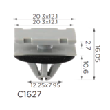 Кріплення молдингу та порогу GM, Chevrolet, Pontiac, Hummer, GMC, Buick, Cadillac, Dodge, Ford, Opel, Jeep, Saturn — 11571175, 681 Ковель - фото 2