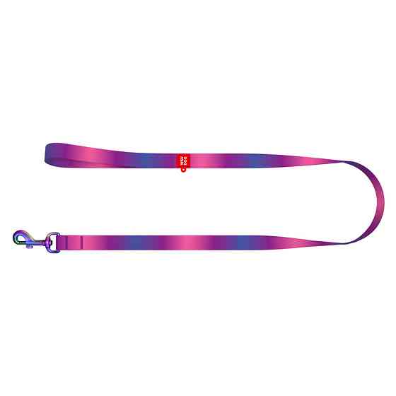 Поводок для собак из нейлона WAUDOG Nylon Recycled, градиент, S, Ш 15 мм, Дл 122 cм фиолетовый Киев