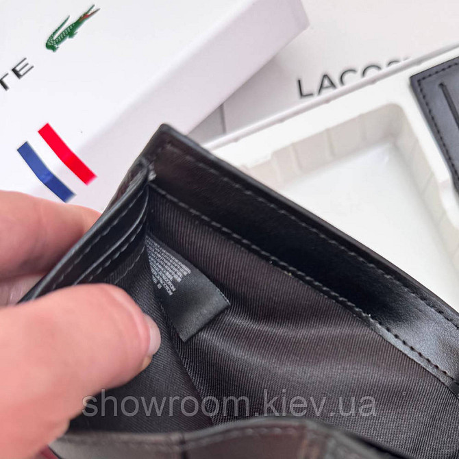 Чоловічий подарунковий набір, гаманець і картхолдер Lacoste (1718) Київ - фото 4
