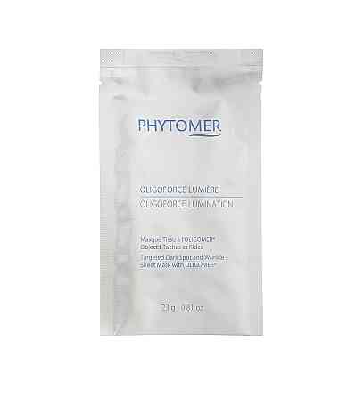 Восстанавливающая, осветляющая тканевая маска против морщин и темных пятен Oligoforce Phytomer 23 г Киев