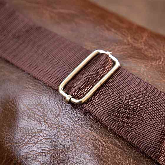 Сумка через плечо на два отделения кожзам Vintage 20560 Темно-коричневая Киев