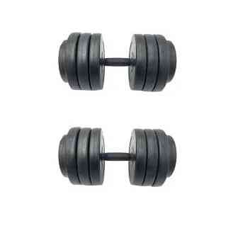 Гантели наборные композитные в пластиковой оболочке 2 шт по 19 кг Rock Pro NE-PL-G-019-2 Винница