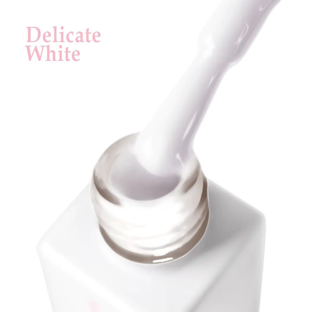 Жидкий гель для укрепления и моделирования PolyLiquid gel 02 Delicate White белый JOIA vegan 8 мл Киев - изображение 12