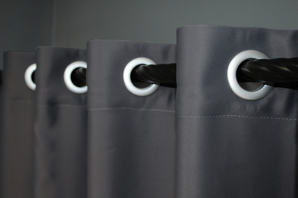 Комплект штор на люверсах VR-Textil Bagema Rvs № 1241ш Темно-серый 150х250 см 2 шт (37-0013) Киев - изображение 6