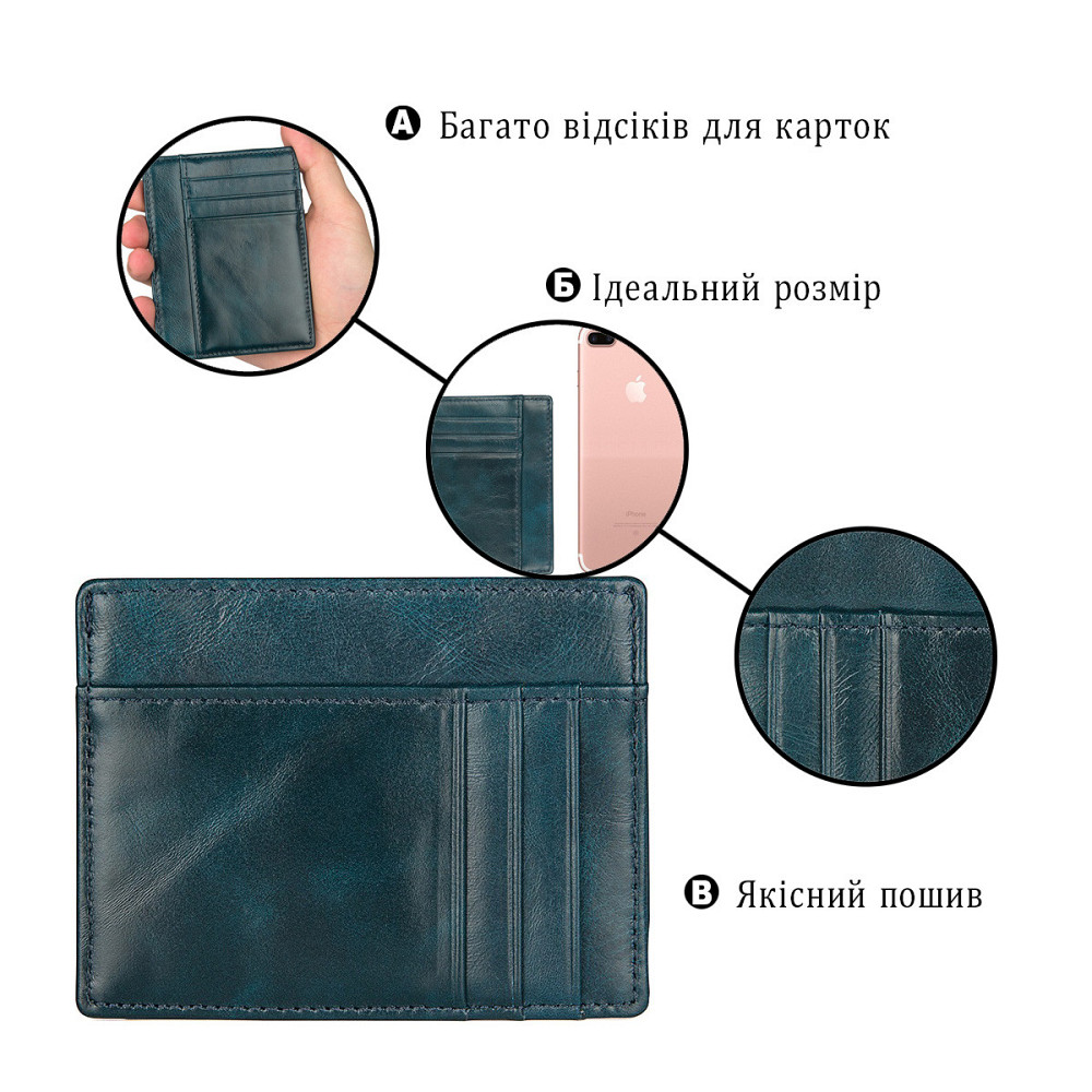 Кредитница Vintage 14501 Темно-зелена Київ - фото 4