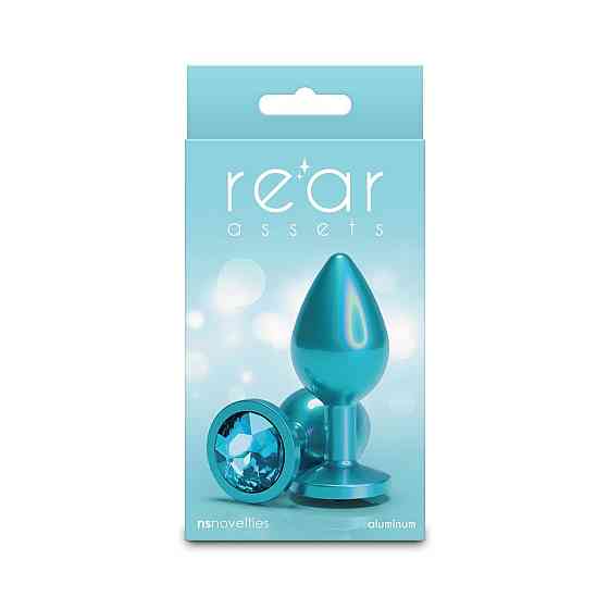 Анальна пробка NS Novelties Rear Assets — Iridescent Teal — Medium — Teal Sex Aura Київ