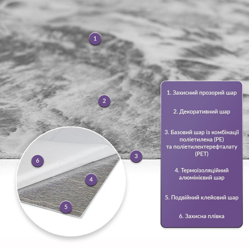 Самоклеюча стінова PET плитка 600х300х2мм SW-00002640 Київ - фото 7