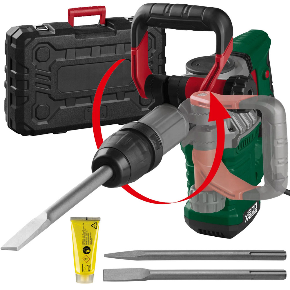 Электрический отбойный молоток с 2 зубилами Parkside (PAH 1300 C3) 1300 Вт Нововолынск - изображение 1