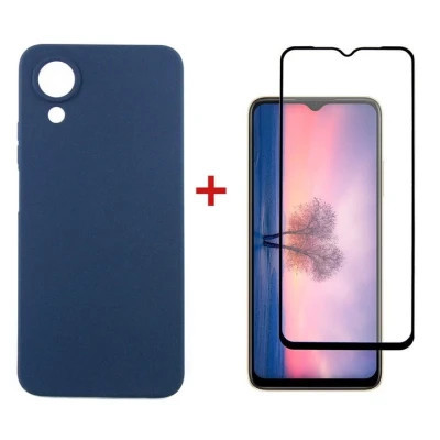 Чехол для мобильного телефона Dengos Kit for OPPO A17K case + glass (Blue) (DG-KM-02) Винница - изображение 1