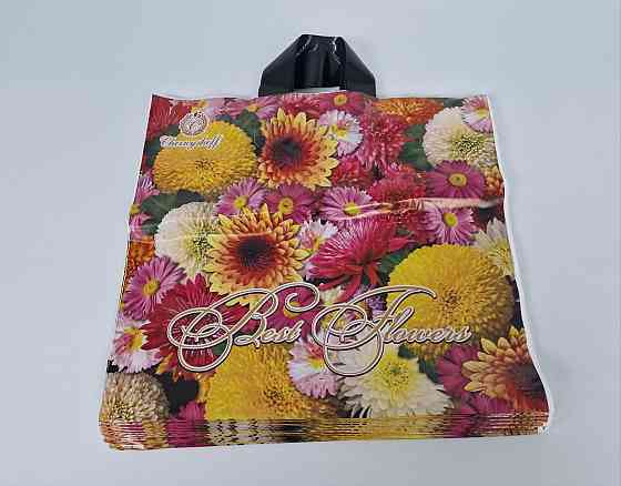 Пакет із петльовою ручкою (38 *34) "Букет Хризантем "Ренпако (25 шт) Харків