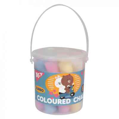 Мел Yes цветной Line Friends 12 шт JUMBO в ведре (400508) Винница